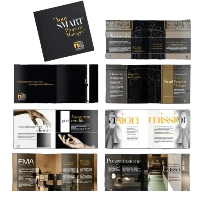 Pagine interne della brochure aziendale Temiño Premium Properties