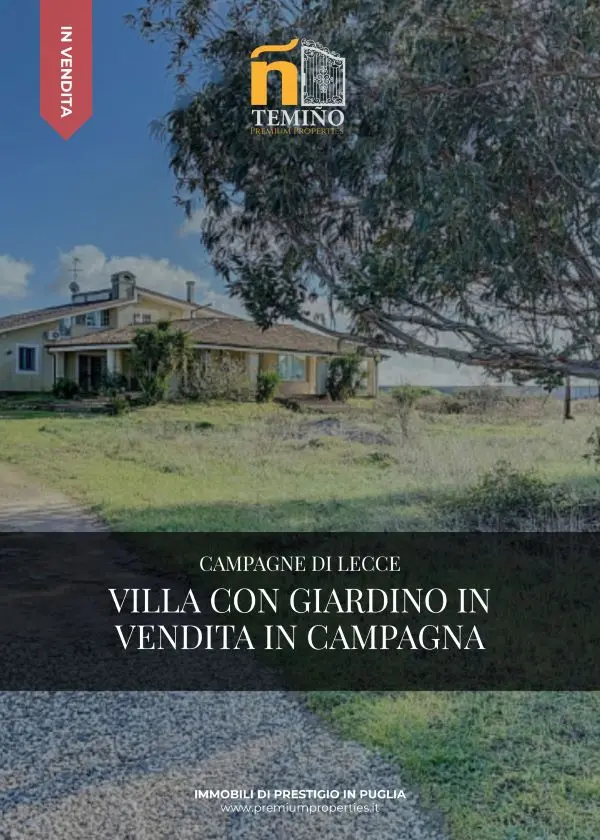 Villa con giardino in campagna, Campagne di Lecce