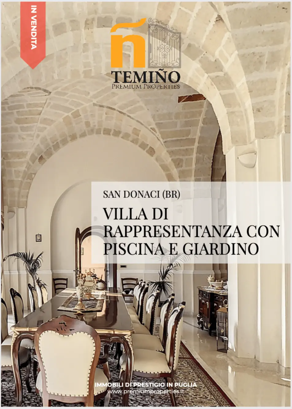 Villa di rappresentanza con piscina e giardino, San Donaci (BR)